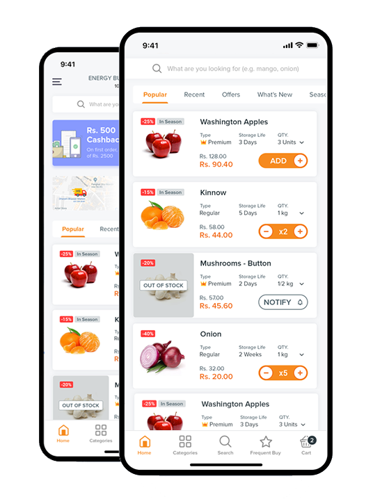online grocery app developers, make a shopping app, mobile shopping app development