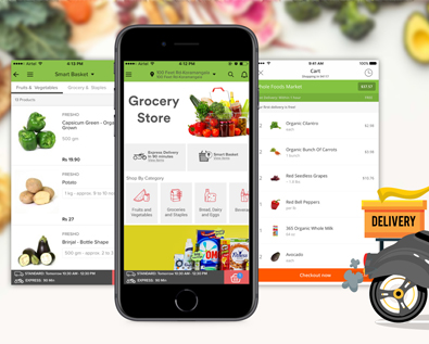 grocery  ecommerce development,  grocery website development, grocery delivery app development
